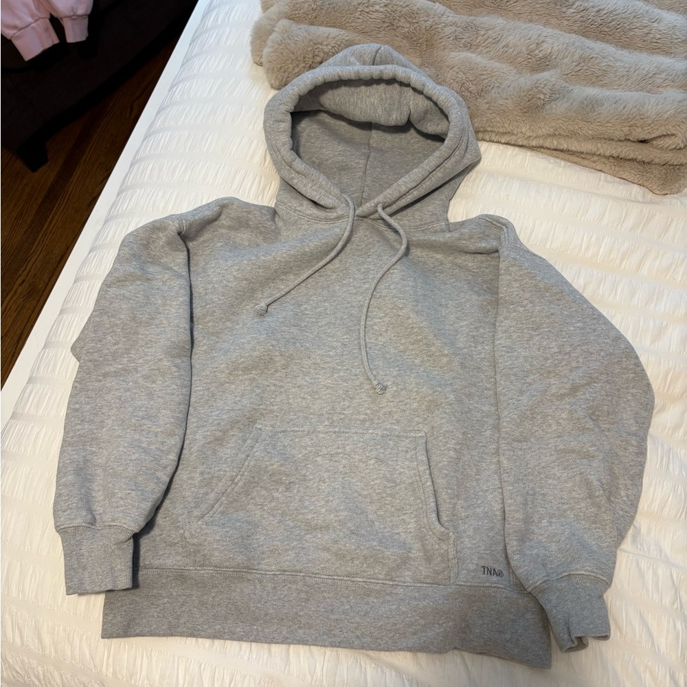 TNA Light Gray Pullover Hoodie